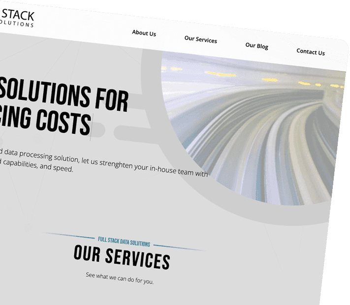 Full Stack Data Solutions Web Design and Development
